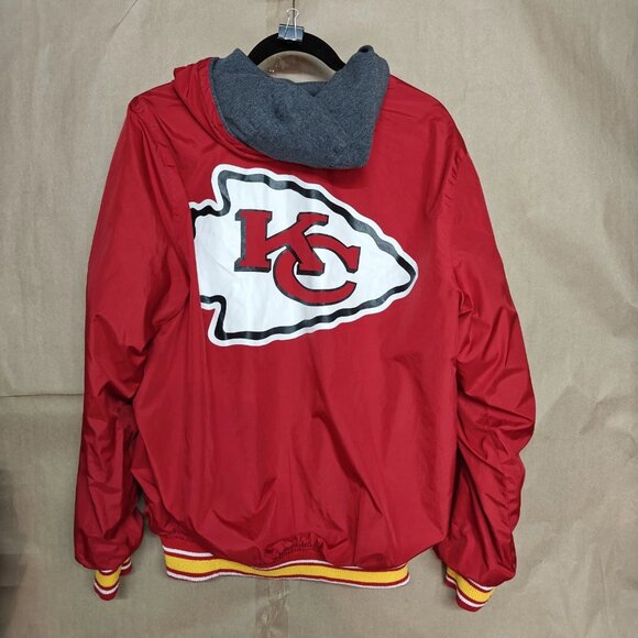 Kansas City Chiefs G-III Sport Reversible Red Zip Bomber Jacket (L) Rain Coat - Picture 9 of 16